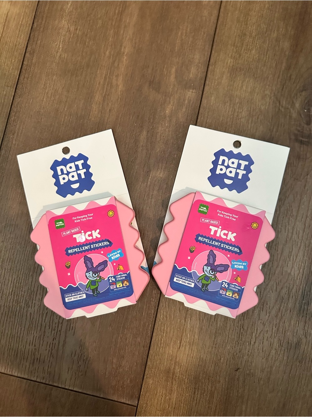 Nat/Pat Tick Repellent Stickers for Kids (2 pack)